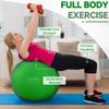 Fitvids Anti-Burst Slip Resistant Exercise Ball with Quick Pump  2  31-34in (78-85cm), XXL  Green view 3