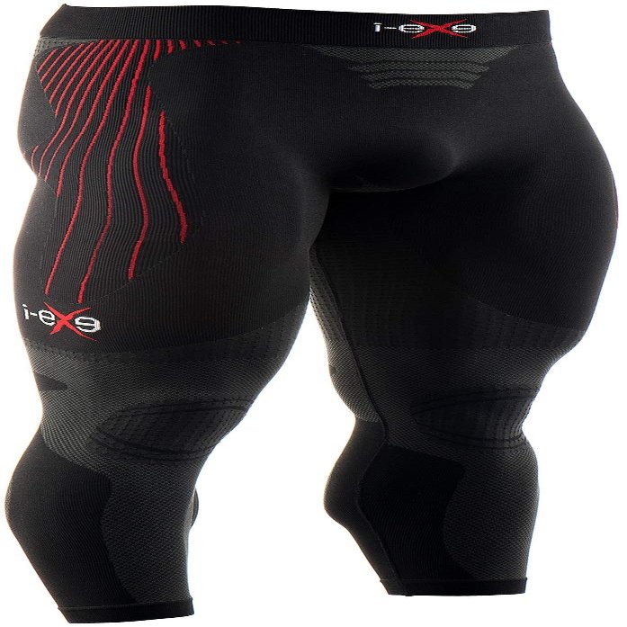 I-EXE Men's Compression Workout Pants for Running, Yoga, Gym, and Fitness, Long Pants | Medium