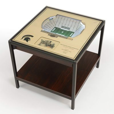 YouTheFan NCAA Michigan State Spartans 25-Layer StadiumViews End Table - Spartan Stadium