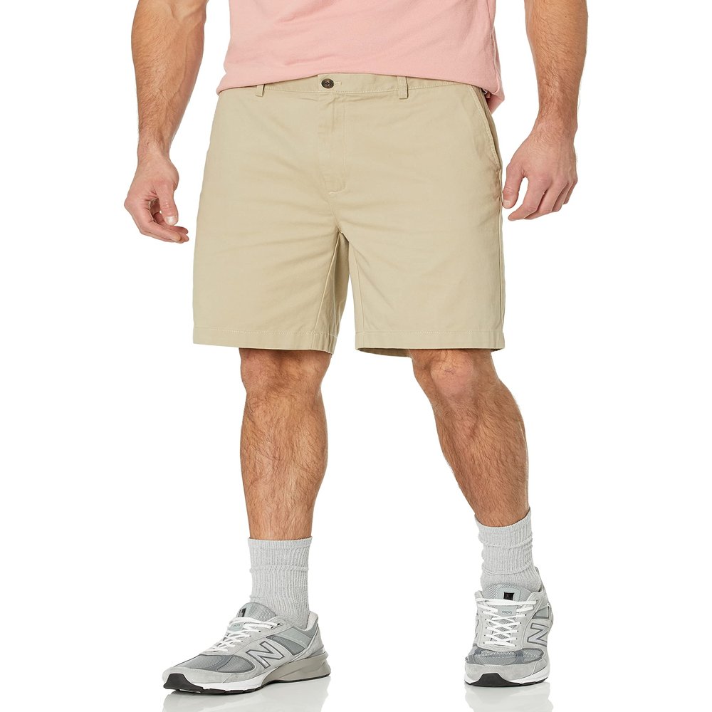 Amazon Essentials Men's Classic-Fit 9" Chino Shorts, Dark Taupe, 33