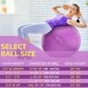 Fitvids Anti-Burst and Slip Resistant Exercise Yoga Ball with Quick Pump 78-85cm, XXL, Purple view 2