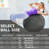 Fitvids Anti-Burst and Slip Resistant Exercise Ball Yoga Ball Fitness Ball Birthing Ball with Quick Pump, 2,000-Pound Capacity, 19-22 inch, M view 2