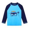 HUAANIUE Baby Toddler Boy Swimsuit Rashguard Set Swimwear UPF 50+ Car with Hat 5-6 T view 2