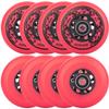 AOWISH Inline Skate Wheels 85A Outdoor Asphalt Formula Hockey Roller Blades Replacement Wheel with Bearings ABEC-9 and Floating Spacers (8-pack) (Red, 76mm) view 1