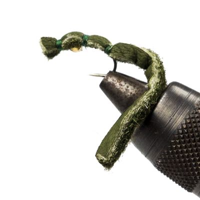 Bush Craft 84164 Fly Trout Leather I#14 Dark Olive x 3