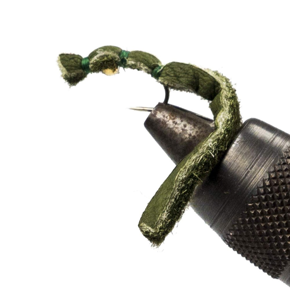 Bush Craft 84164 Fly Trout Leather I#14 Dark Olive x 3