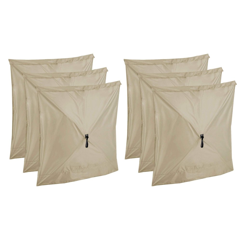 CLAM Quick Set Screen Hub Tan Fabric Wind & Sun Panels Accessory Only (6 Pack)