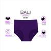 Bali Women's Seamless Panties, Smoothing Brief Underwear for Women, Full-Coverage Stretch Microfiber Briefs (Colors May Vary), Black Pointelle, 9 view 3