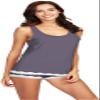 WiWi Viscose from Bamboo Pajamas for Women Soft Tank Top with Shorts Pjs Sleepwear Summer Plus Size Sleeveless Pajama Sets S-4X, Dark Grey, 3X view 1