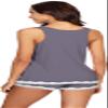 WiWi Viscose from Bamboo Pajamas for Women Soft Tank Top with Shorts Pjs Sleepwear Summer Plus Size Sleeveless Pajama Sets S-4X, Dark Grey, 3X view 2