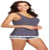 WiWi Viscose from Bamboo Pajamas for Women Soft Tank Top with Shorts Pjs Sleepwear Summer Plus Size Sleeveless Pajama Sets S-4X, Dark Grey, 3X view 3
