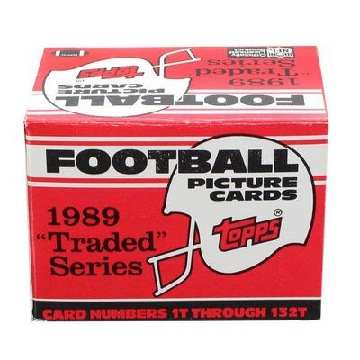 NFL 1989 Topps Football Traded Series - Set of 132 Cards