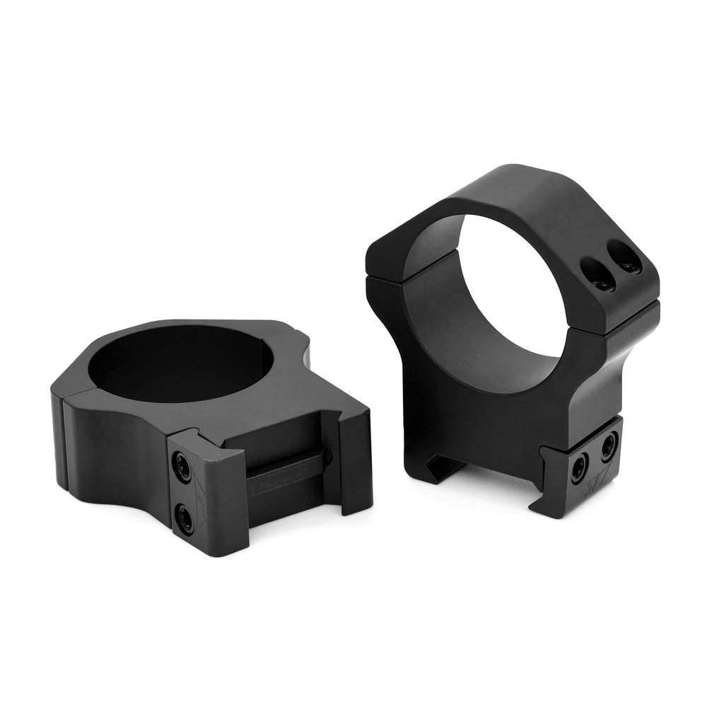 WARNE Scope Mounts Maxima Horizontal, 30mm, PA, Optic Rings, High, Matte Black
