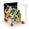 Better Display Cases Versatile Acrylic Display Case - Medium Square Box with Mirror, Red Risers and Clear Base 11" x 11" x 11" (A001-RR) view 2