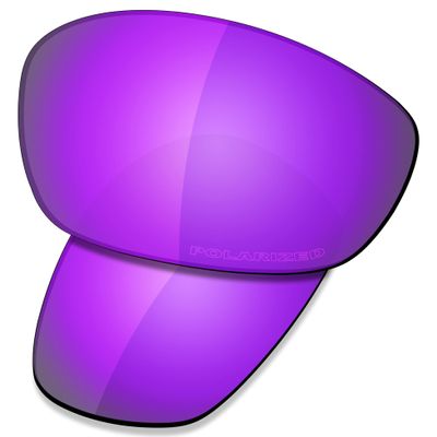 SAUCER Premium Replacement Lenses & Rubber Kits for Oakley Straight Jacket 2007 Sunglasses High Defense - Violet Purple Polarized