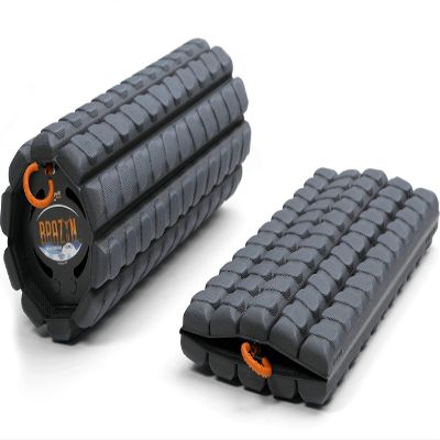 Brazyn Morph Foam Roller (Alpha-Midnight) Collapsible Travel Foam Roller for Back Pain Relief, Workout Muscle Recovery, Back Massager, Deep Tissue Leg Massage, Back Cracker, Stretcher; Small, Portable