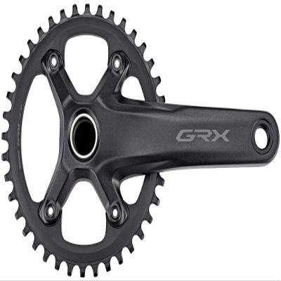 Shimano GRX FC-RX600 GRX chainset 40T, Single, 11-Speed, 2 Piece Design, 170 mm, Black, EFCRX600111CXB0
