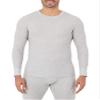 Fruit of the Loom Men's Classic Midweight Waffle Thermal Underwear Crew Top (1 & 2 Packs), Grey Heather, 4X-Large view 1