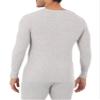 Fruit of the Loom Men's Classic Midweight Waffle Thermal Underwear Crew Top (1 & 2 Packs), Grey Heather, 4X-Large view 2
