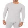 Fruit of the Loom Men's Classic Midweight Waffle Thermal Underwear Crew Top (1 & 2 Packs), Grey Heather, 4X-Large view 3