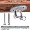 BeneLabel Wall Ceiling Mounts for Suspension Training - Heavy Duty Stainless Steel Brackets for Yoga Swing, Hammock, Resistance Band, Battle Rope - Indoor & Outdoor Use - Set of 2 with Screws view 4