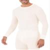 Fruit of the Loom Men's Classic Midweight Waffle Thermal Underwear Crew Top (1 & 2 Packs), Sandstone, X-Large view 4
