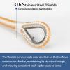ACY Marine Double Braided Nylon Anchor Line with Stainless Thimble (Gold/White, 3/8-Inch x 100-Feet) view 4
