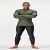DEVOPS 3 Pack Men's Athletic Turtle Neck Long Sleeve Compression Shirts (Small, Black/Navy/Olive) view 2