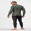 DEVOPS 3 Pack Men's Athletic Turtle Neck Long Sleeve Compression Shirts (Small, Black/Navy/Olive) view 3
