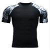 Men's Splice UV Sun Protection UPF 50+ Skins Rash Guard Short Sleeves(Bear,M) view 2