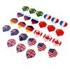 SM SunniMix 24/27/36pcs Standard Flights Professional PET Tails Replacement Set Flags, 27 Flags view 1