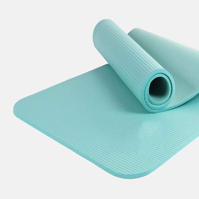 SUNYI Extra Thick High Density Yoga Mats Non Slip Lightweight Yoga Mat with Carrying Strap (Color : Blue)