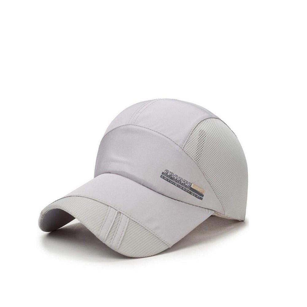 XibeiTrade Men's Summer Outdoor Travel Quick-Drying Cap Women Breathable Sun Hat (Grey)