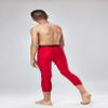 DEVOPS Boys 2-Pack 3/4 Compression Tights Sport Leggings Pants (Medium, Black/Red) view 4