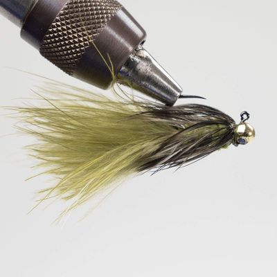 Bush Craft 82665 Fly Side Flash Bagger #10/0.7g Gray Olive x 3