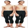 DEVOPS Boys 2-Pack 3/4 Compression Tights Sport Leggings Pants (Large, Black) view 1