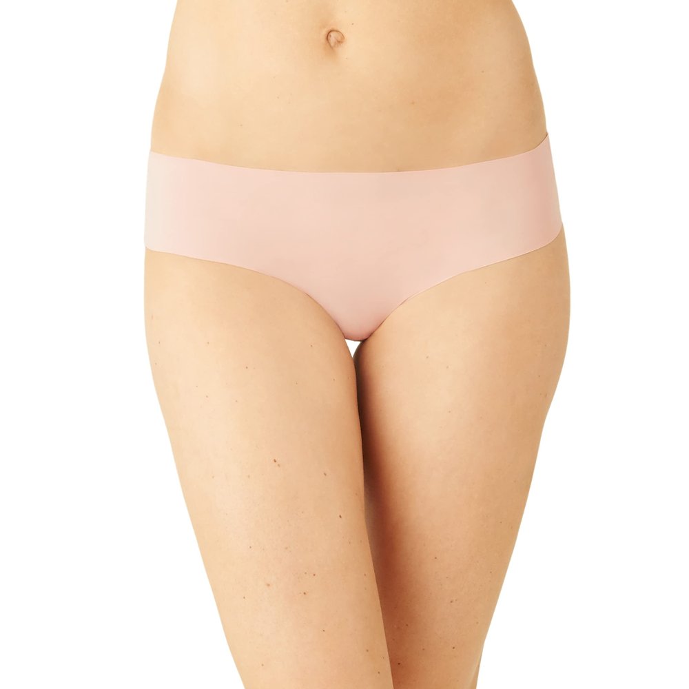 b.tempt'd by Wacoal Women's b.bare Cheeky Panty Underwear, Rose Smoke, Medium