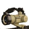 Tactical 35mm Red Blue Green Dot Sight Optic Weaver Picatinny Mount (Dark Earth) view 1