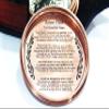 DECOREALL Antiqued Brass Poem Compass with Leather Case for Hiking Boat Engineer Precision Nautical Marine Sailor's Gift Compass view 3