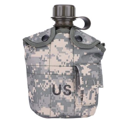 Outdoor Canteen,Aluminum Bag Water Bottle with Quart Cup for Hiking Camping