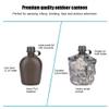 Outdoor Canteen,Aluminum Bag Water Bottle with Quart Cup for Hiking Camping view 2