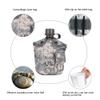 Outdoor Canteen,Aluminum Bag Water Bottle with Quart Cup for Hiking Camping view 3