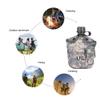 Outdoor Canteen,Aluminum Bag Water Bottle with Quart Cup for Hiking Camping view 4