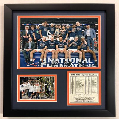 NCAA Virginia Cavaliers 2018-2019 Men's Basketball National Champions Framed Double Matted Photos, 12" x 15"