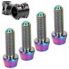 4pcs Handlebar Stem Screw, Brake Bolt M5*15mm Thumb Shifter Stem Mountain Road Fixed Screws view 2