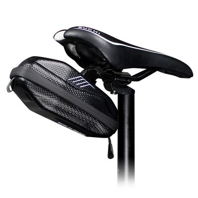 Bicycle Saddle Bag Fully Waterproof | Large Capacity | Tough EVA 3D Shell | Buckle Install Cycling Bag