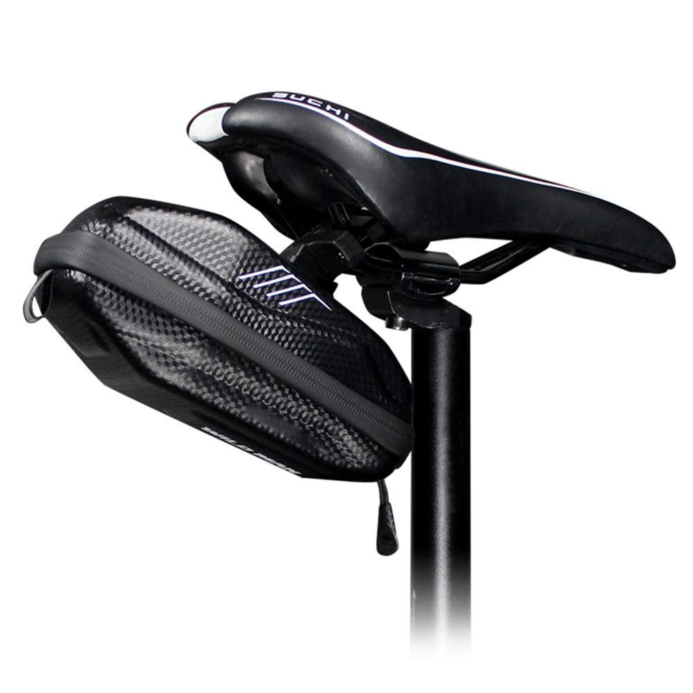 Bicycle Saddle Bag Fully Waterproof | Large Capacity | Tough EVA 3D Shell | Buckle Install Cycling Bag