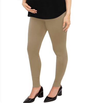 Hybrid & Company Women's Super Comfy Stretch Maternity Leggings LM48224 1012 Khaki M