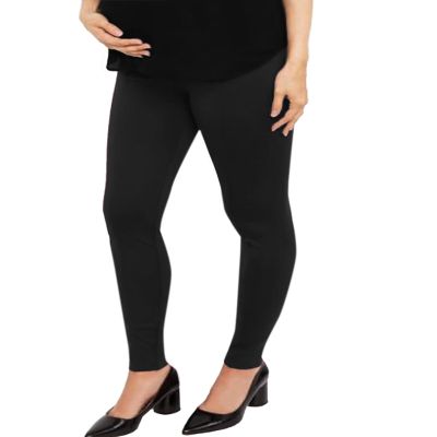 Hybrid & Company Women's Super Comfy Stretch Maternity Leggings LM48224 1012 Black S