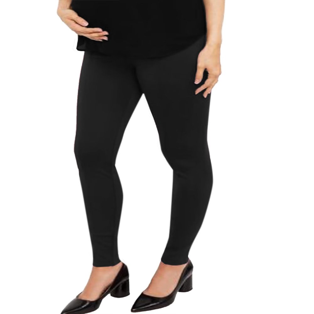 Hybrid & Company Women's Super Comfy Stretch Maternity Leggings LM48224 1012 Black S